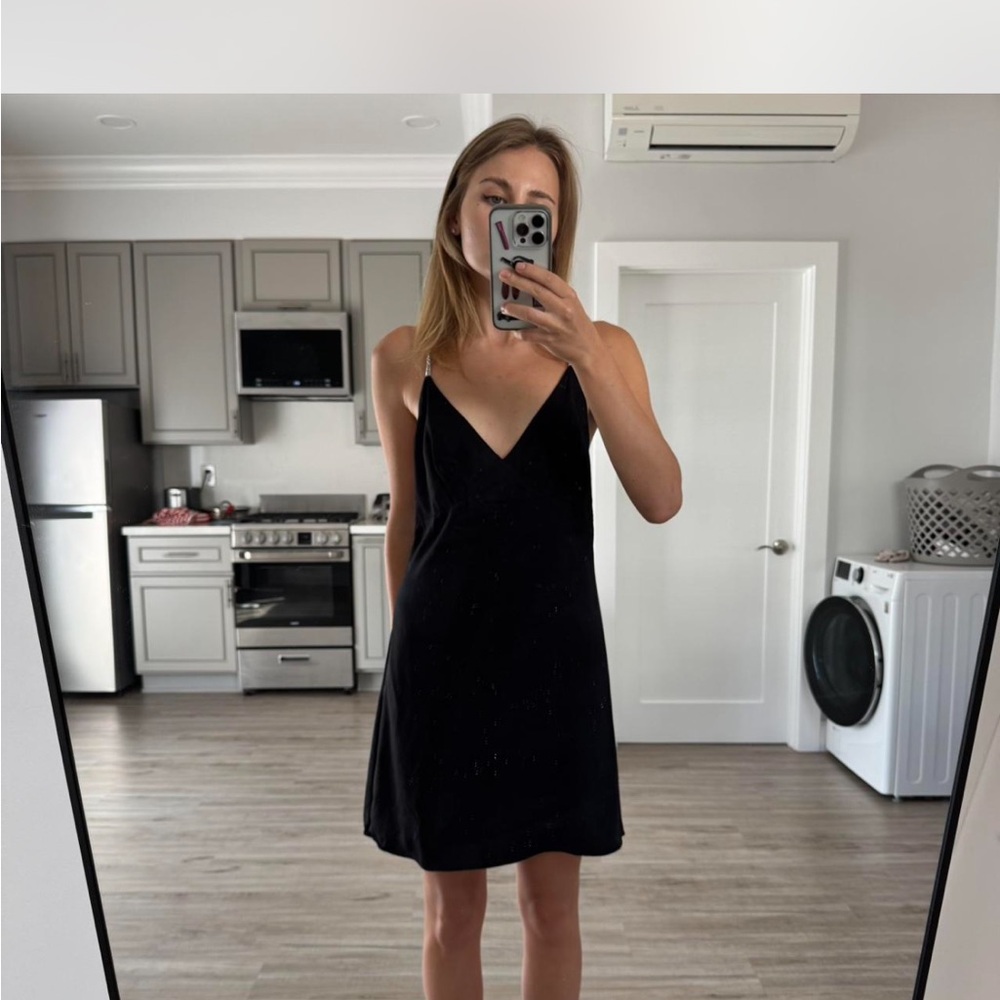 H&M Black Midi Dress